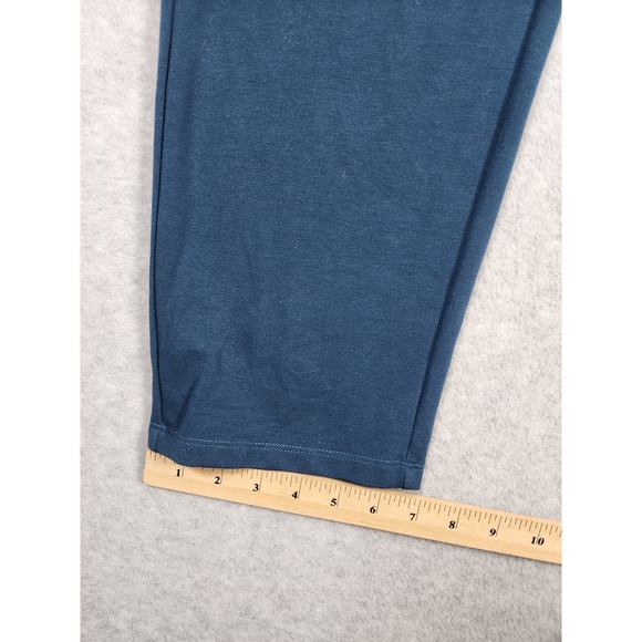 Eileen Fisher Women's Dark Turquois Straight Leg High Rise Pant Size L Business‎ - Picture 9 of 13